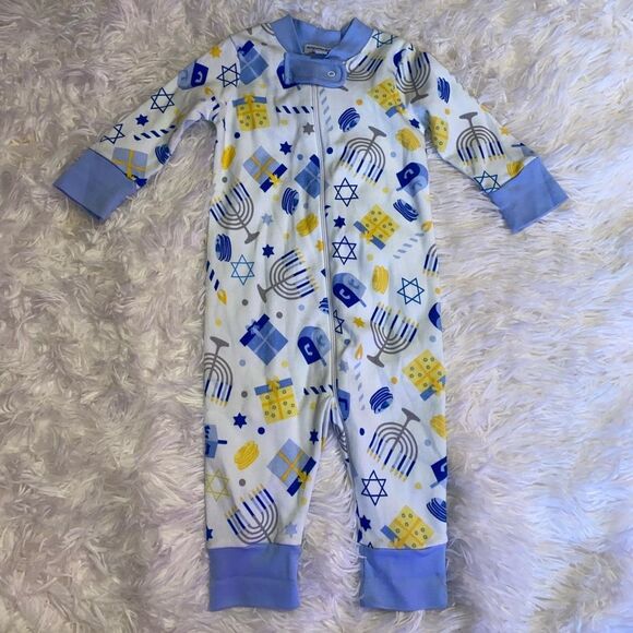 *NWOT* Magnolia Baby 9M Hanukkah Zippy - Picture 1 of 4